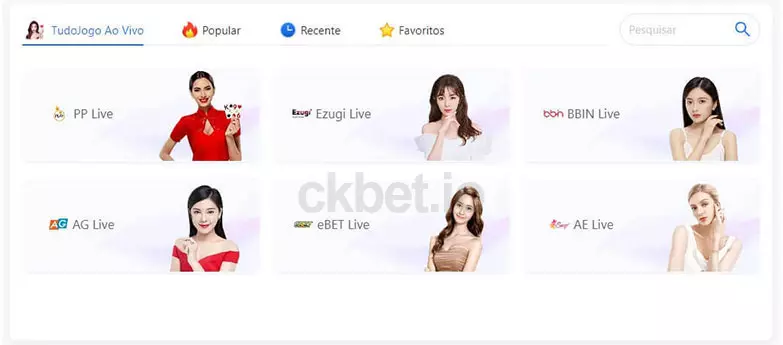 cassino ao vivo